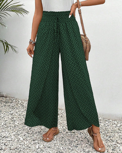 Sommerhose Mit Hoher Taille Für Damen | Geometrischer Druck