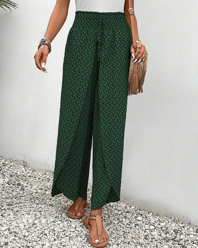 Sommerhose Mit Hoher Taille Für Damen | Geometrischer Druck