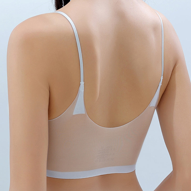 Damen Komfort-BH ohne Bügel | Atmungsaktiv & Unsichtbar unter Kleidung | Kühlendes Sommerdesign mit Soft-Pads