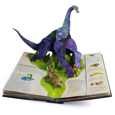3D Pop-Up-Buch Dinosaurier | Interaktives Kinderbuch | Lehrreiches Abenteuer mit Papierkunst