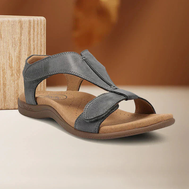 Alida™ | Wedge-Sandale mit Klettverschluss