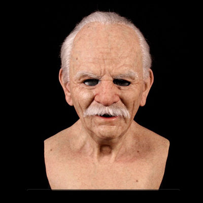 Halloween Latexmaske Alter Mann | Realistische Verkleidung | Bequem & Strapazierfähig