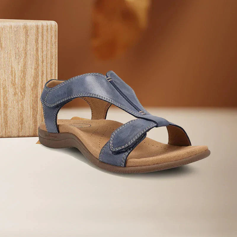 Alida™ | Wedge-Sandale mit Klettverschluss
