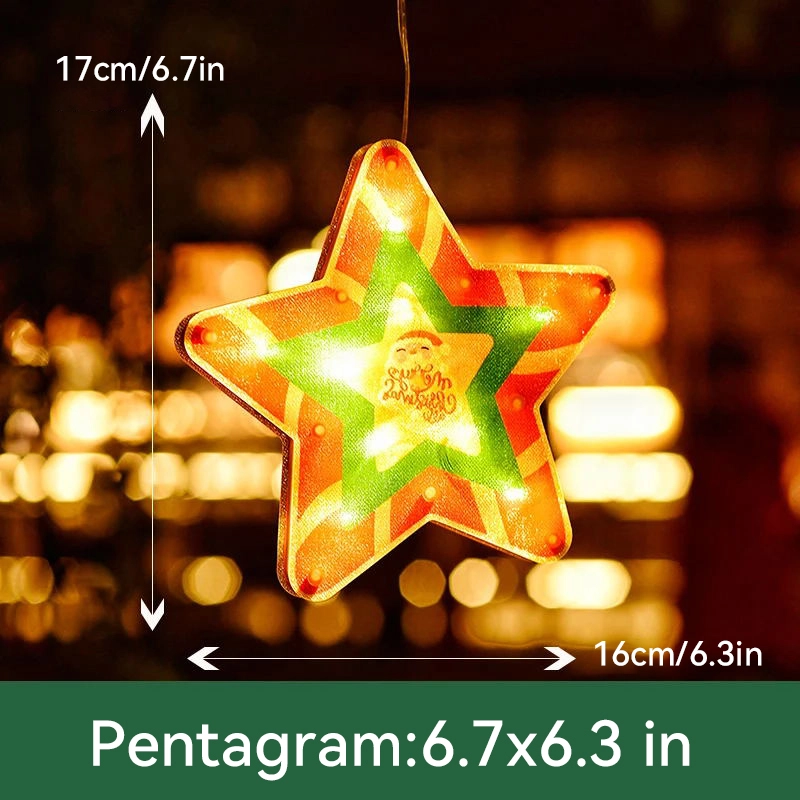 1+1 GRATIS | FestlichFlair™ – Weihnachtslichterkette für Fenster