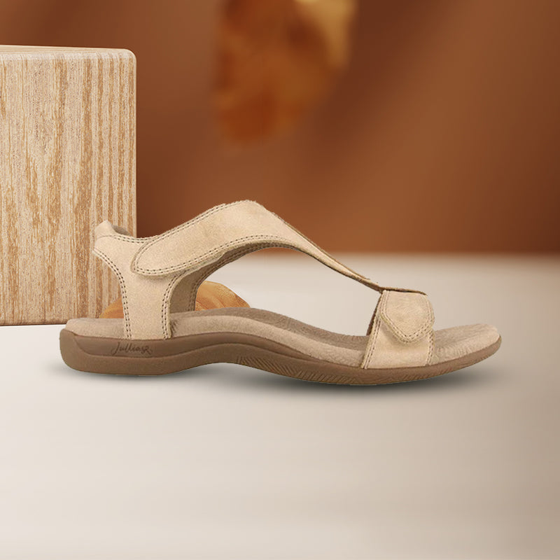 Alida™ | Wedge-Sandale mit Klettverschluss