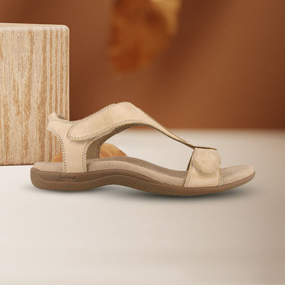 Alida™ | Wedge-Sandale mit Klettverschluss