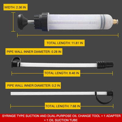 Manuelle Ölpumpenspritze | Flüssigkeitsextraktor & Spender | PVC | 300 g