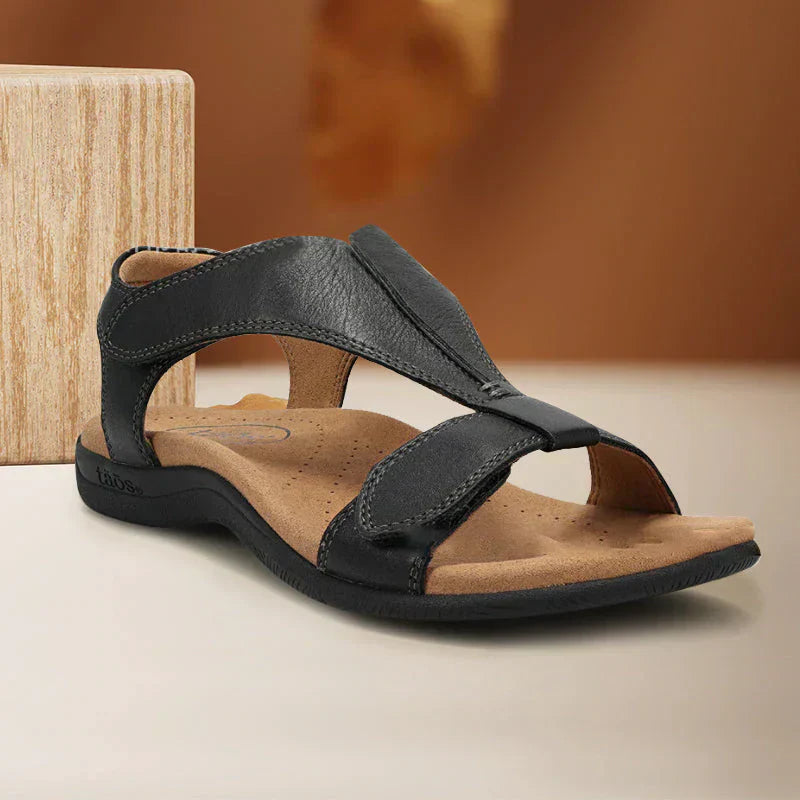 Alida™ | Wedge-Sandale mit Klettverschluss