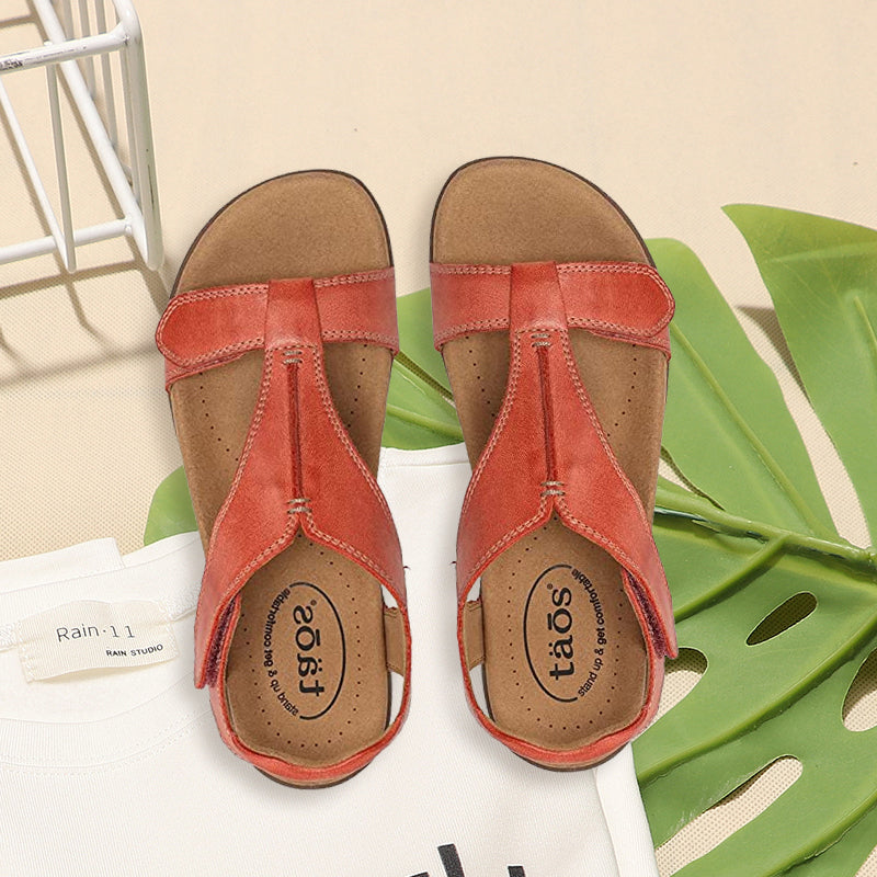 Alida™ | Wedge-Sandale mit Klettverschluss