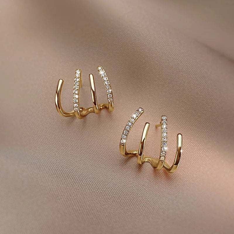 Damen Ohrringe | Leicht & hypoallergen | Elegantes Design mit funkelndem Finish | Vielseitig für Alltag & Abende