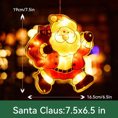 1+1 GRATIS | FestlichFlair™ – Weihnachtslichterkette für Fenster