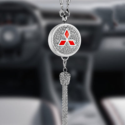 Auto-Logo Parfüm-Anhänger | Kristall & Zinklegierung | Funkelnde Dekoration & Geschenkidee