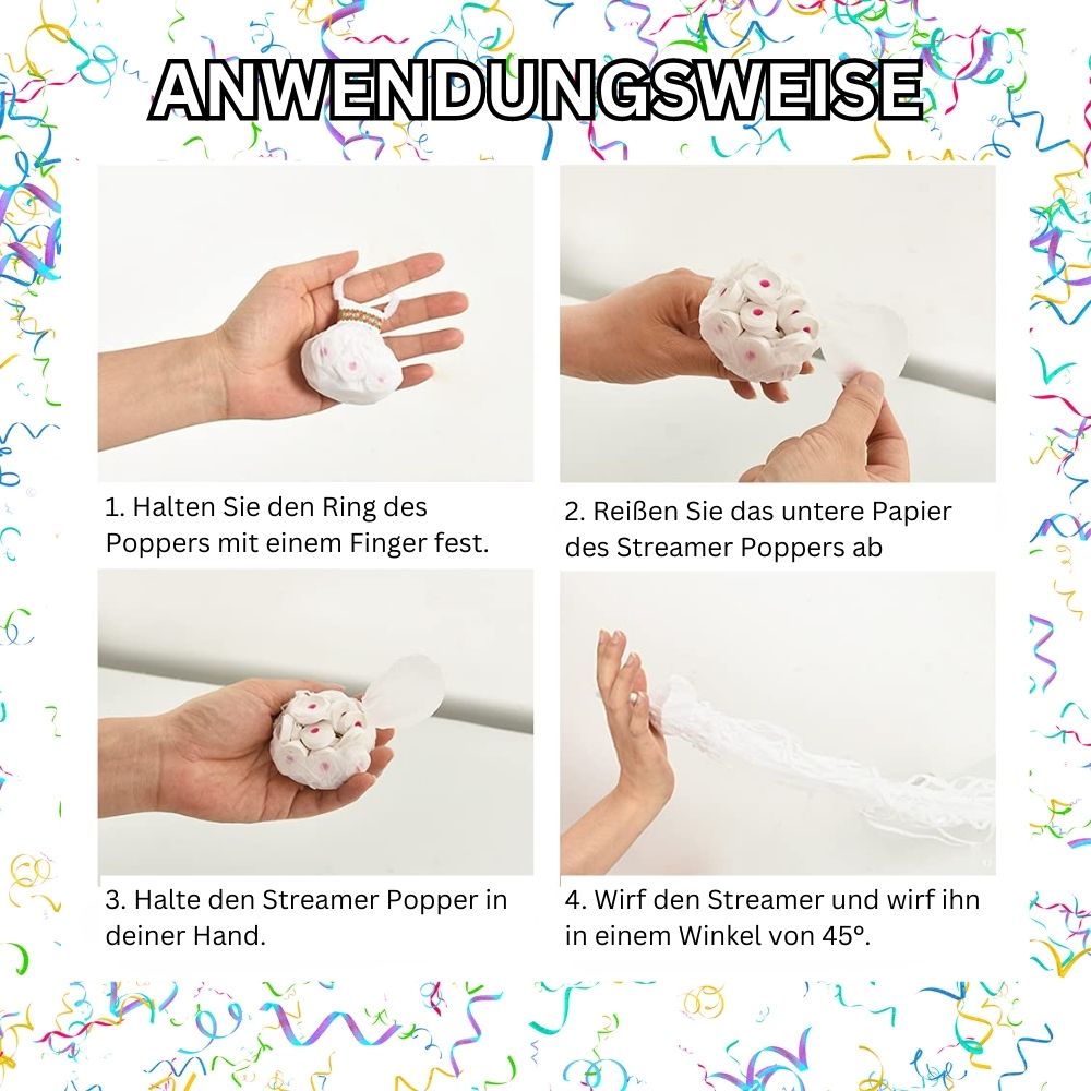 PartyStrahl™ Umweltfreundliches Konfetti ohne Müll