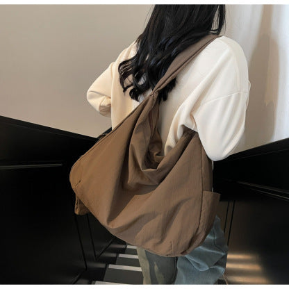 Damen Umhängetasche | Große Umhängetasche mit Außentasche | Lässig & Modisch | Hobo Tasche