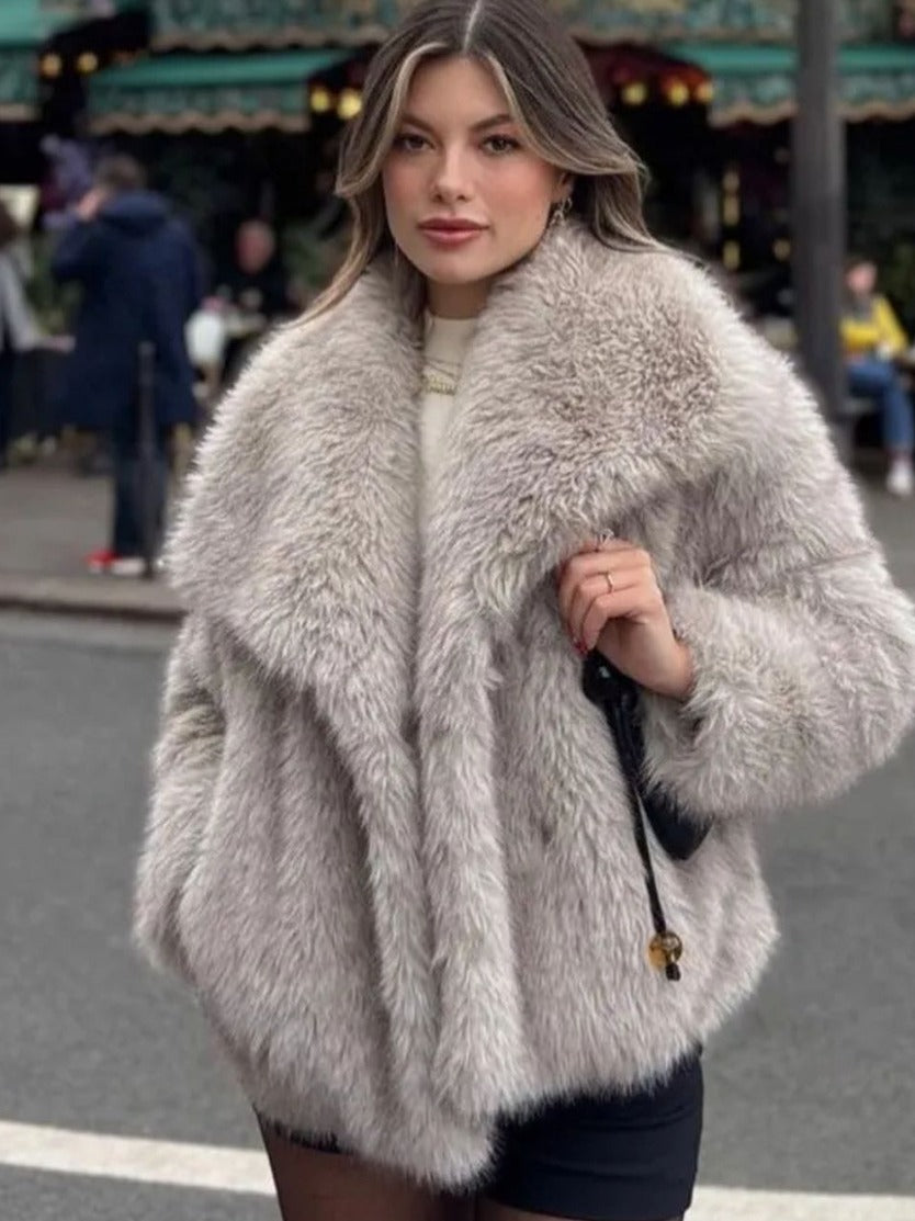 Charlotte - Luxus Plüsch Winterjacke