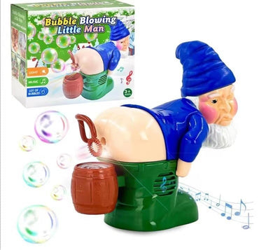 Weihnachts Seifenblasenmaschine | Santa Design | Mit Licht & Musik | Lustige Weihnachtsdeko
