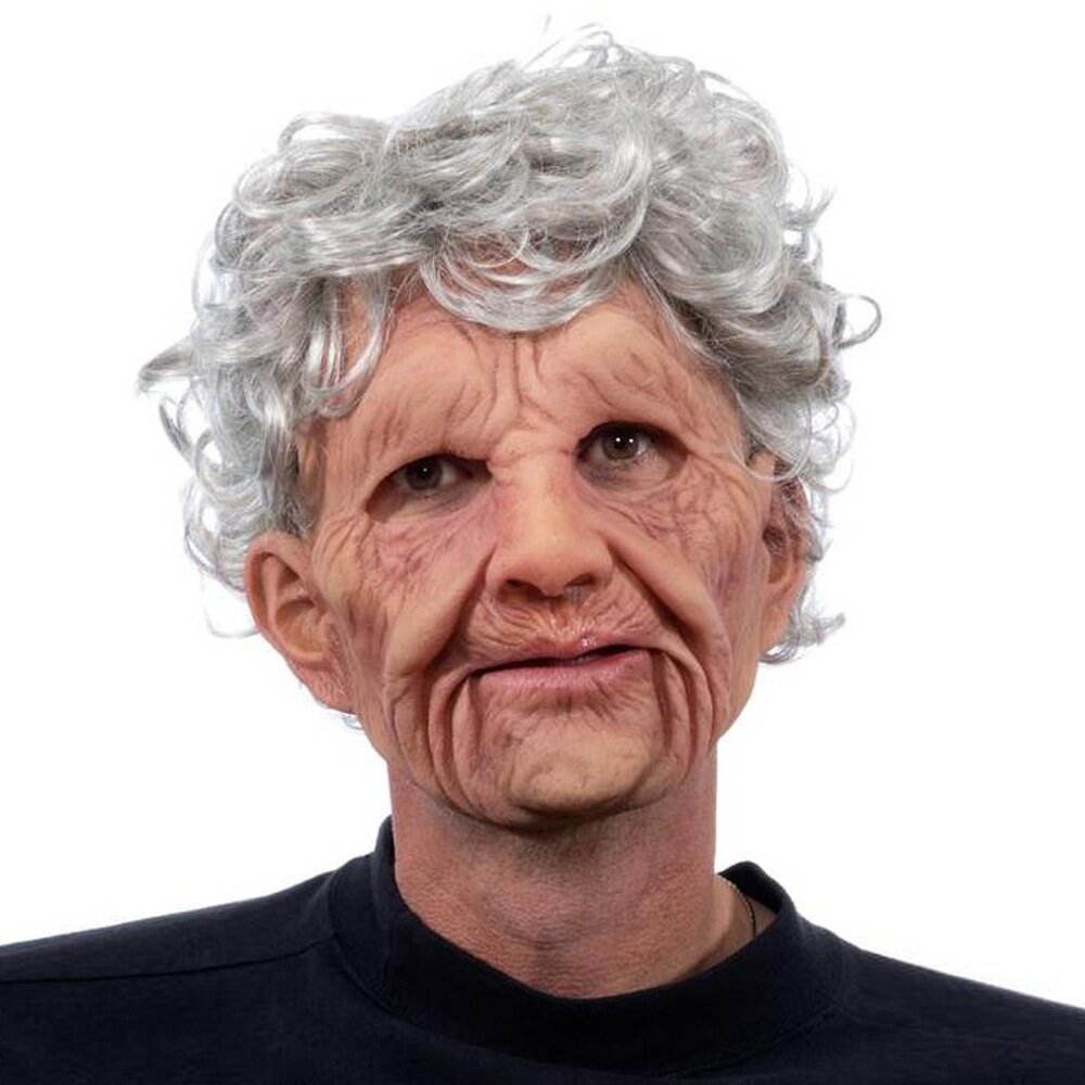 Halloween Latexmaske Alter Mann | Realistische Verkleidung | Bequem & Strapazierfähig