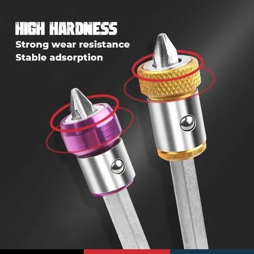 Magnetischer Schraubendreher Ring | Starker Magnet-Halt | Luftfahrt-Aluminium Aufsatz | Präzision für Handwerker