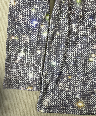 Elaina | Damen Glitzernde Glitzer Bluse | Langarm