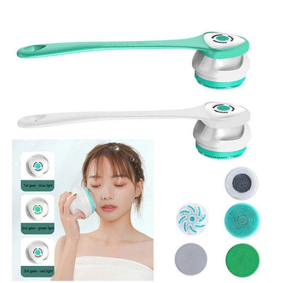 Elektrische Duschbürste | Rotierender Bürstenkopf | Tiefenreinigung & Massage