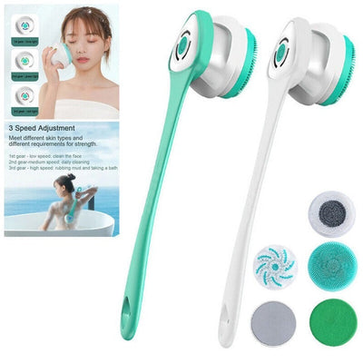 Elektrische Duschbürste | Rotierender Bürstenkopf | Tiefenreinigung & Massage