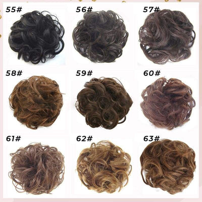 Haar Dutt Gummi | Messy Bun Erweiterung | Natürliches Aussehen | 74 Farben