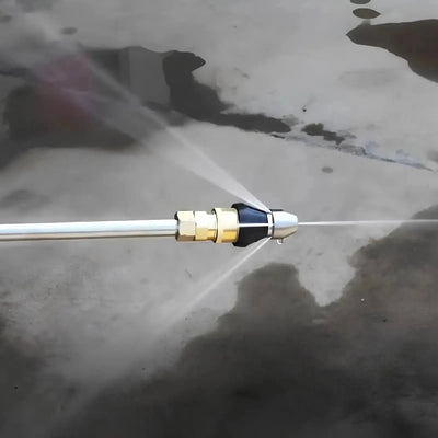 HydroRein Hochdruck Rohrreiniger | Edelstahl Düse für Abfluss & Rohrverstopfung | 5000 PSI