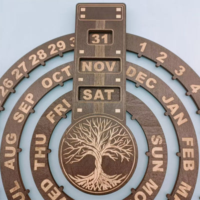 ZeitZyklus™ Rustikaler Ewiger Kalender