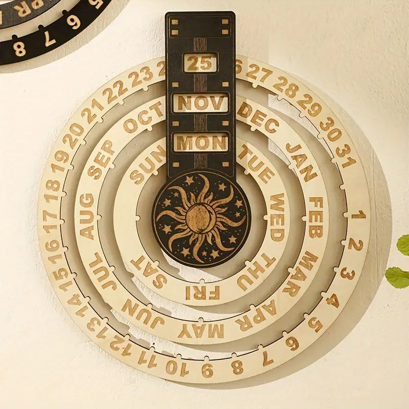 ZeitZyklus™ Rustikaler Ewiger Kalender