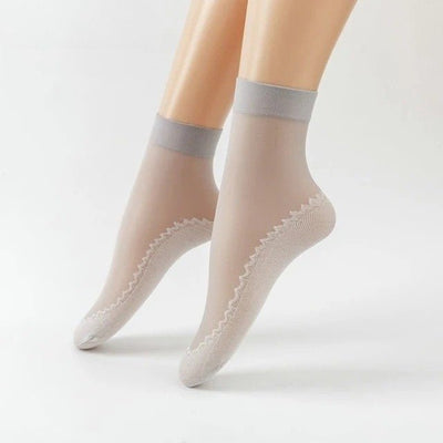 5+5 Gratis | Damen Anti-Rutsch Socken | Atmungsaktiv & Verstärkte Zehen | Unsichtbare No-Show Passform für Sommer