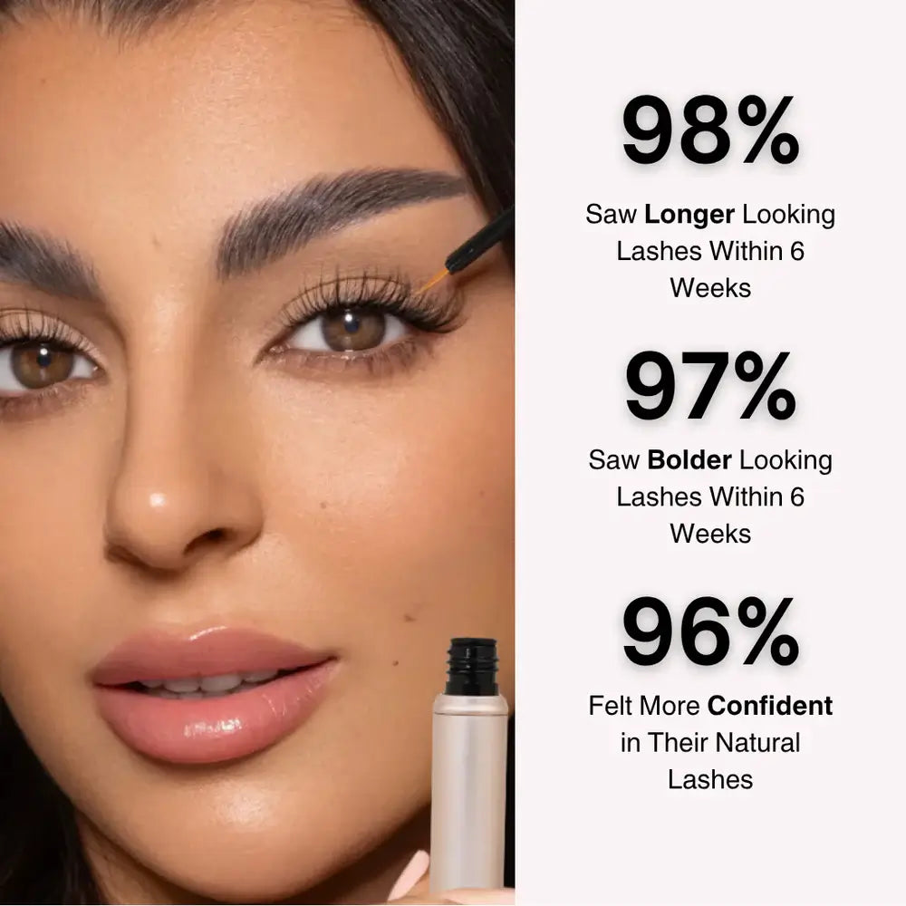 2+2 Gratis | Wimpernserum | Natürliches Wimpernwachstum | Längere & dichtere Wimpern ohne Extensions