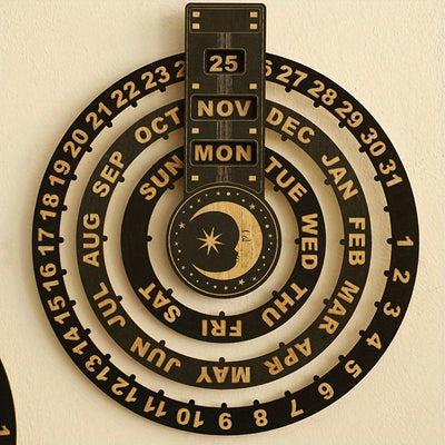 ZeitZyklus™ Rustikaler Ewiger Kalender