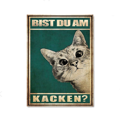 Bist Du? -  Katze Canvas