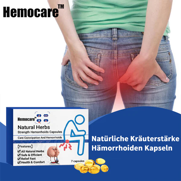 (Nur heute 50% Rabatt) HemorrAway™ Hämorrhoiden-Kapseln aus pflanzlicher Stärke