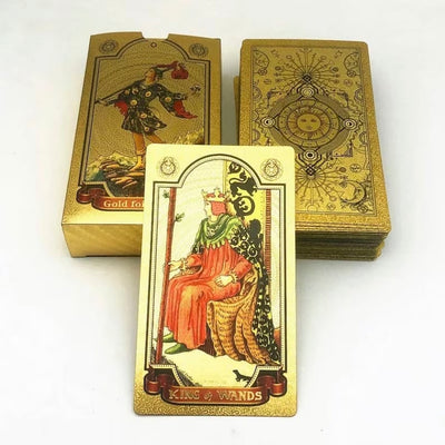 Tarotkarten Set | 78 Karten mit Anleitung | Goldprägung & Premium-Box