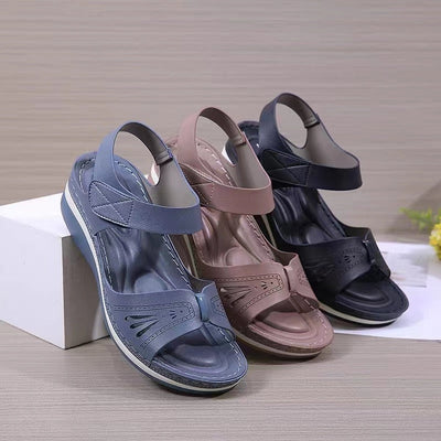 "Bella" Lässige Plateausandalen