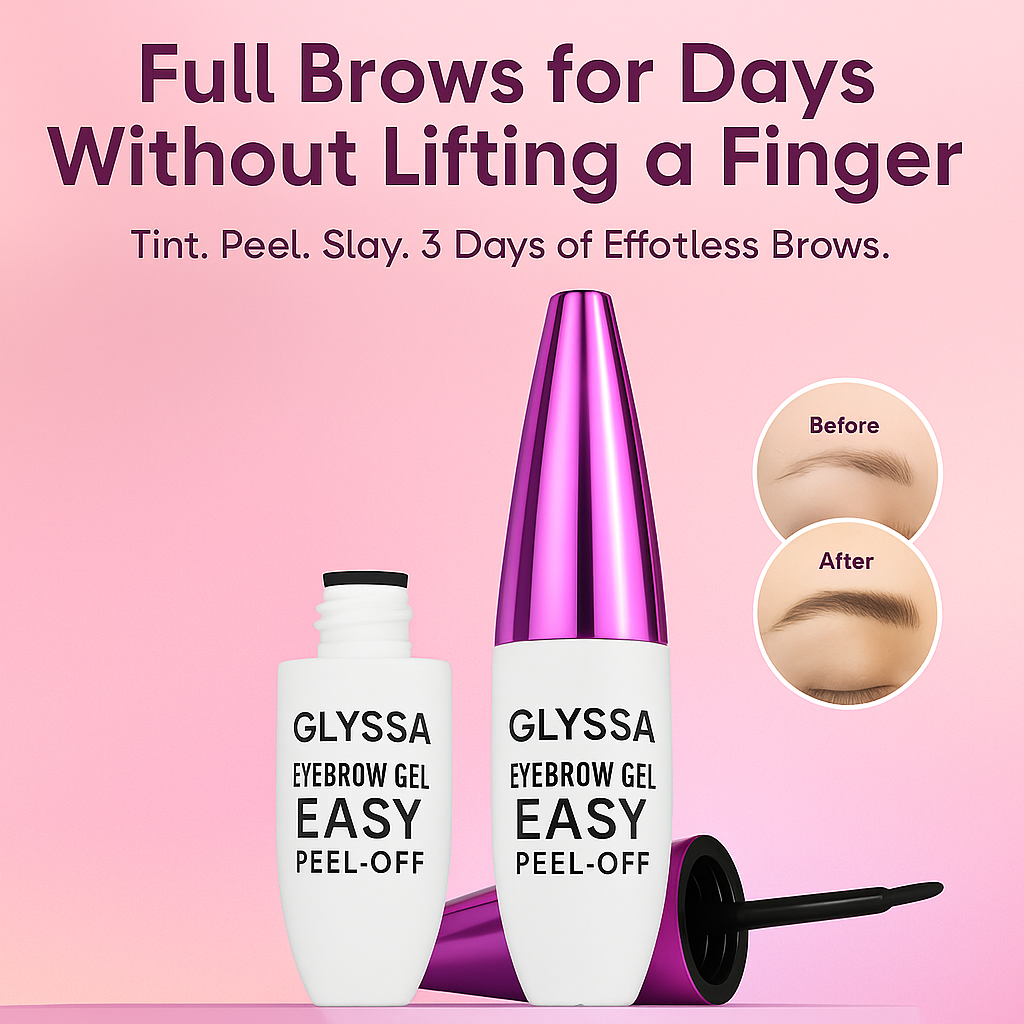 2+2 Gratis | Augenbrauen Tattoo Gel | Einfach auftragen & abziehen | Semi-permanent bis 3 Tage | Natürlicher Look, langanhaltend