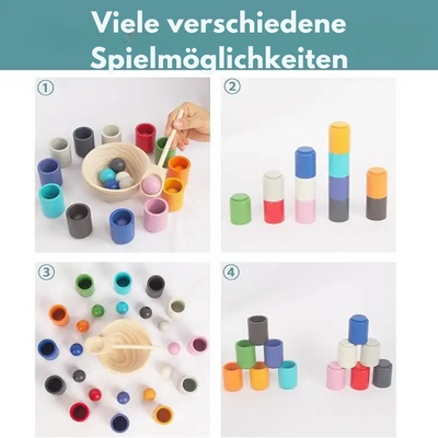 Montessori Spielzeug | Motorik & Konzentration | Holz & Kunststoff