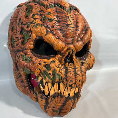 Halloween Kürbis Maske mit Anti-Bewegung | Dunkle Ernte Überkopfmaske | Beweglicher Mund & Gruseldesign | Komfortabel