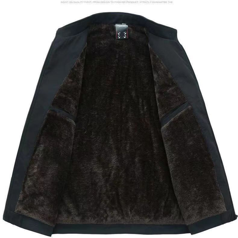 Herren Übergangsjacke | Stehkragen & Revers | Warm Gefüttert | Winddicht