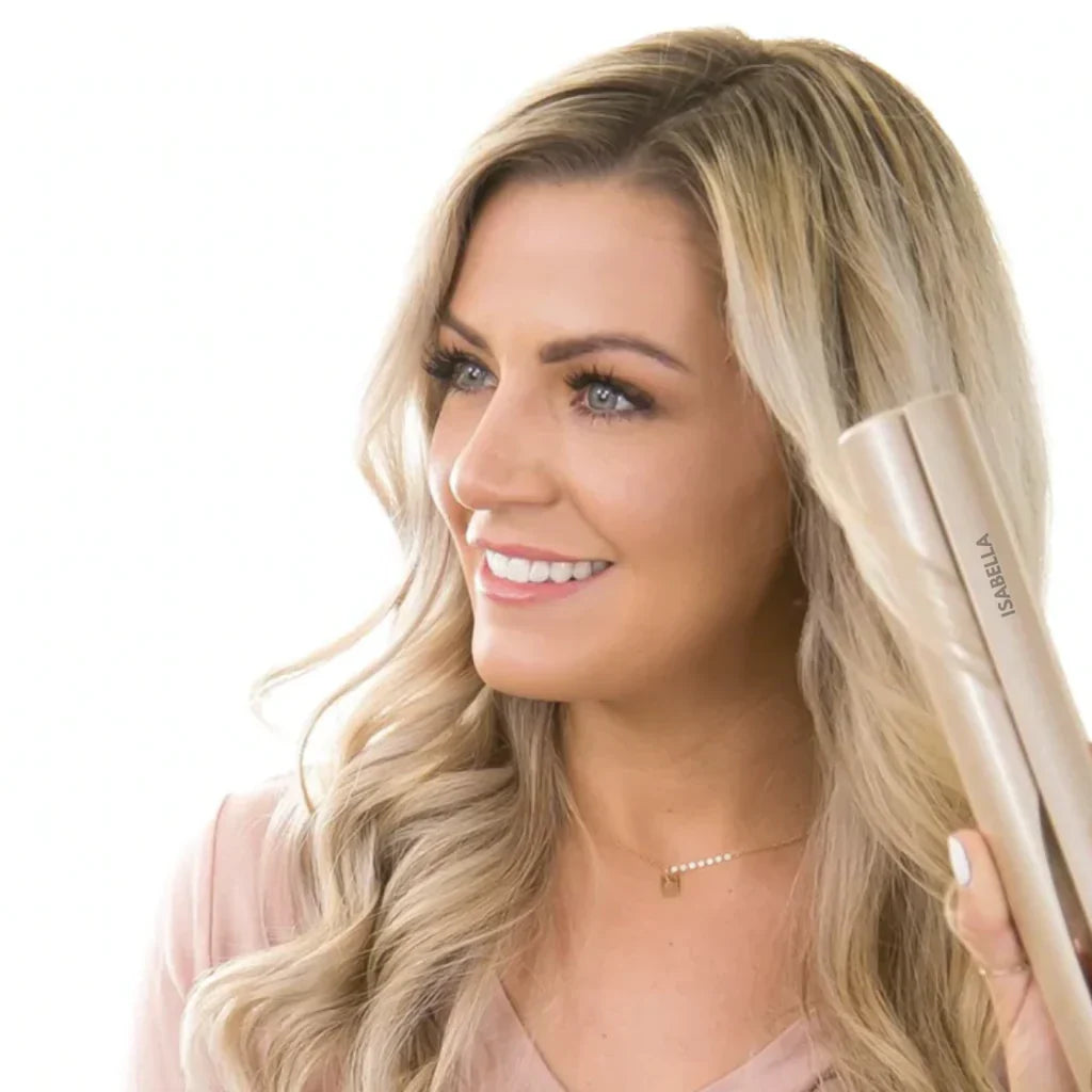 2-in-1 Haarstyler | Lockenstab & Glätteisen in Einem | Schonendes Styling mit Keramikplatten | Für Alle Haartypen