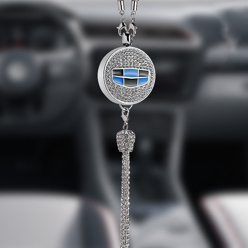 Auto-Logo Parfüm-Anhänger | Kristall & Zinklegierung | Funkelnde Dekoration & Geschenkidee