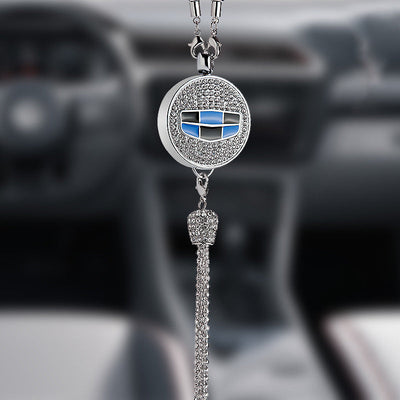 Auto-Logo Parfüm-Anhänger | Kristall & Zinklegierung | Funkelnde Dekoration & Geschenkidee