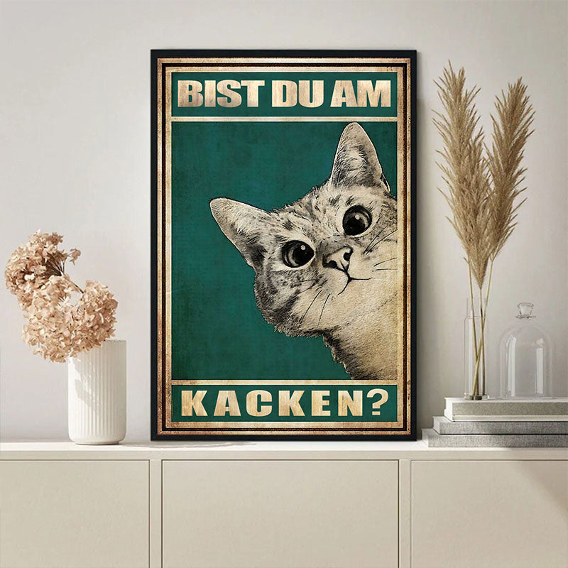 Bist Du? -  Katze Canvas