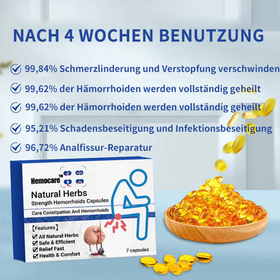 (Nur heute 50% Rabatt) HemorrAway™ Hämorrhoiden-Kapseln aus pflanzlicher Stärke