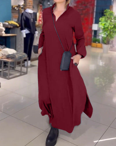 Evia | Anspruchsvoll Entspanntes Langes Kleid für Frauen