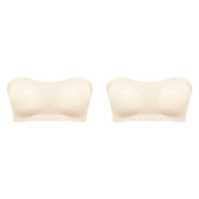 Damen trägerloser BH | Grip-Sure Seitenverschluss | Nahtlos & rutschfest | Herausnehmbare Pads