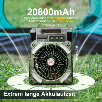 ZeltKühl™ Solarbetriebene Frische