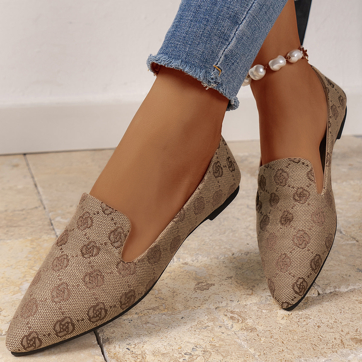 RoseaWalk™ – Elegante Canvas Loafers mit Spitze für Damen