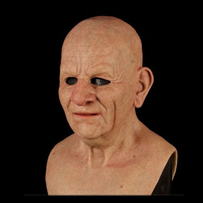 Halloween Latexmaske Alter Mann | Realistische Verkleidung | Bequem & Strapazierfähig